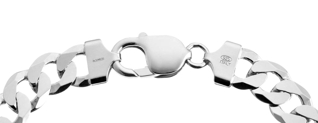 Elegante Armband aus Panzerkette  für Männer und Frauen aus 925er Echtsilber