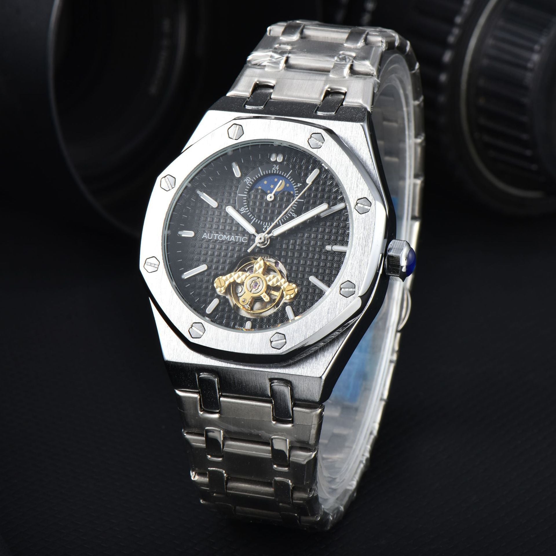 Mechanisch Automatic Herren-Uhr Tourbillon Wasserdicht