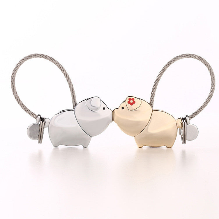 Küssende Schweinchen Anhänger