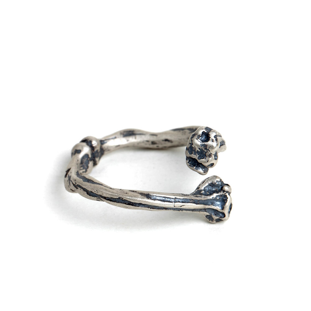 925er Sterling Silber Riped Ring