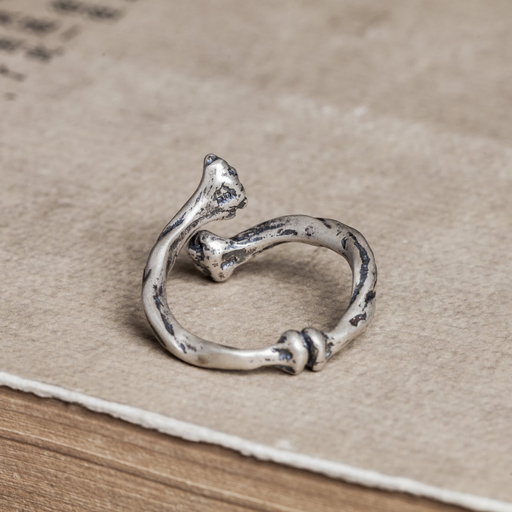 925er Sterling Silber Riped Ring